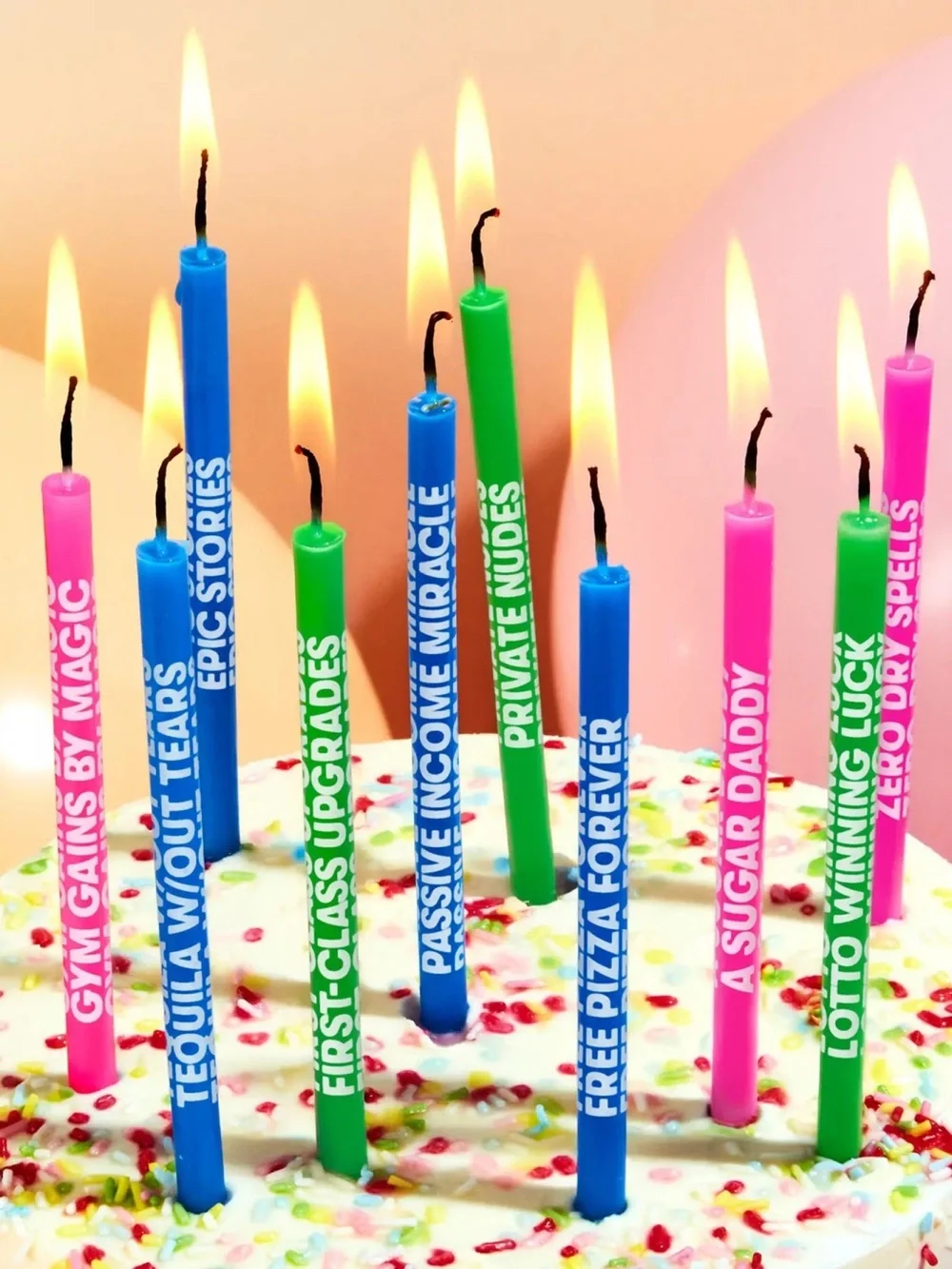 54 CELSIUS WISHING YOU: BIRTHDAY CANDLES - CHEEKY